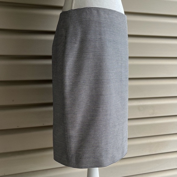 •Talbots• Textured Thin Stripe Pencil Skirt  - Size 8P - Picture 4 of 9